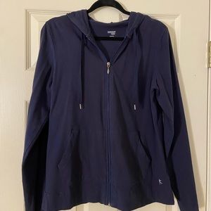 Danskin Now navy zip up hoodie